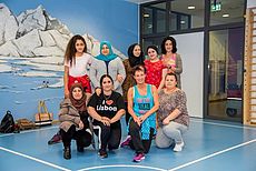 Teilnehmer des Zumba-Kurses